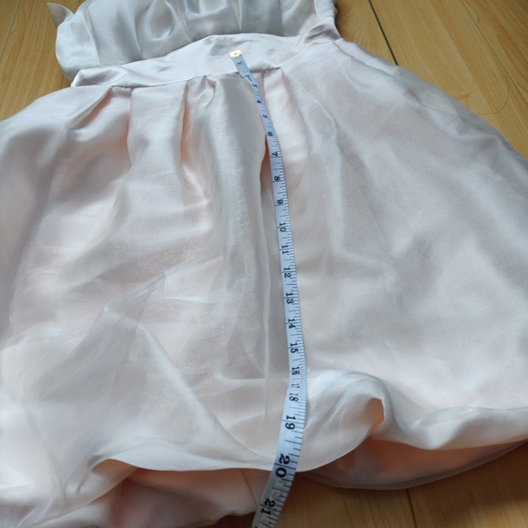 Wedding Peach Mini Bride Puffy Party Prom Dress - Picture 8 of 8